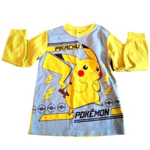 Pokemon Pikachu Pajama Top Size 8 Kids
